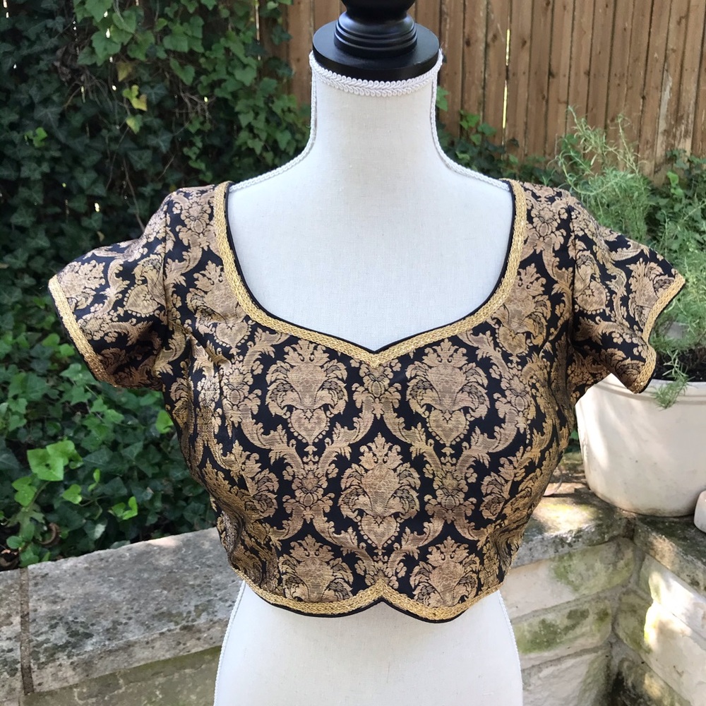 Brocade Sari Top
